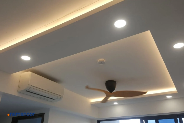 بررسی انواع چراغ سقفی توکار