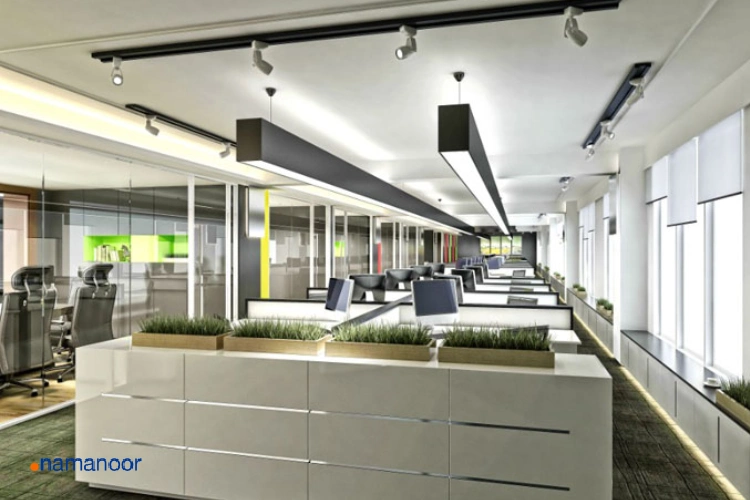 چراغ های اداری و تجاری