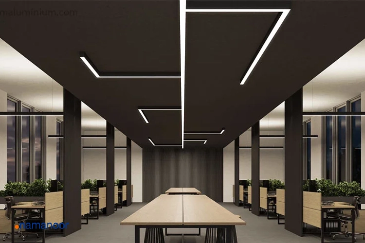 نورپردازی در محیط‌های اداری و تجاری