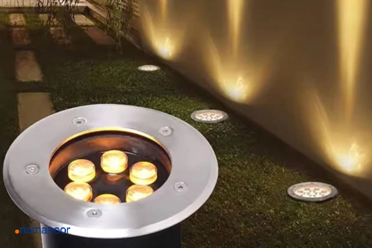 ساختار درونی و متریال بدنه در چراغ دفنی