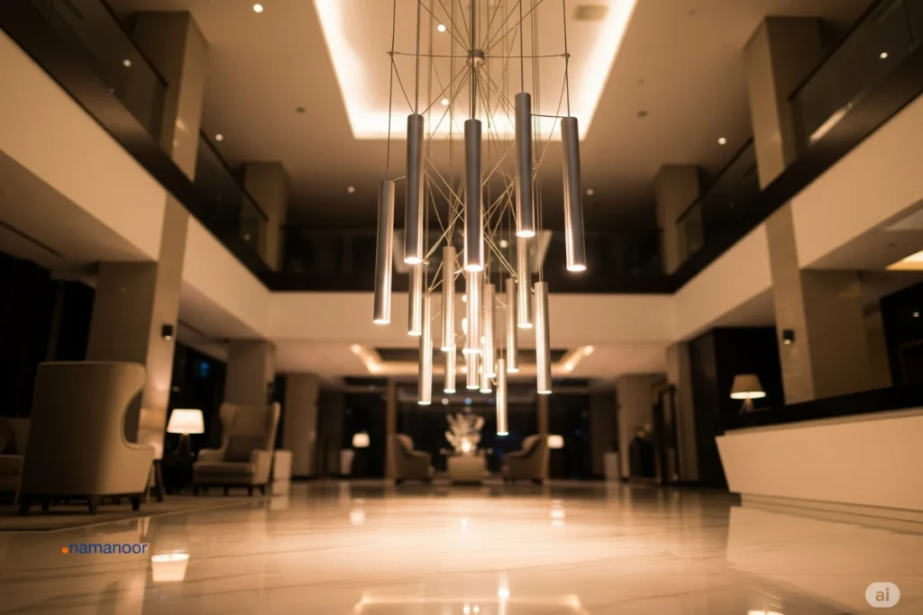 نقش چراغ سیلندری در هتل‌ها و مراکز پذیرایی