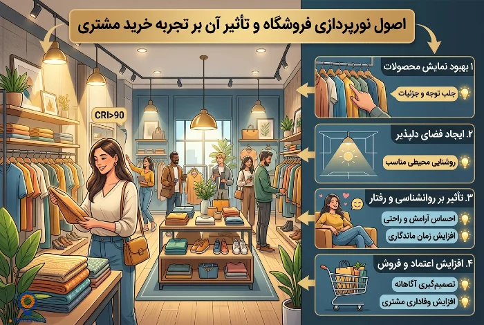 نور پردازی فروشگاه